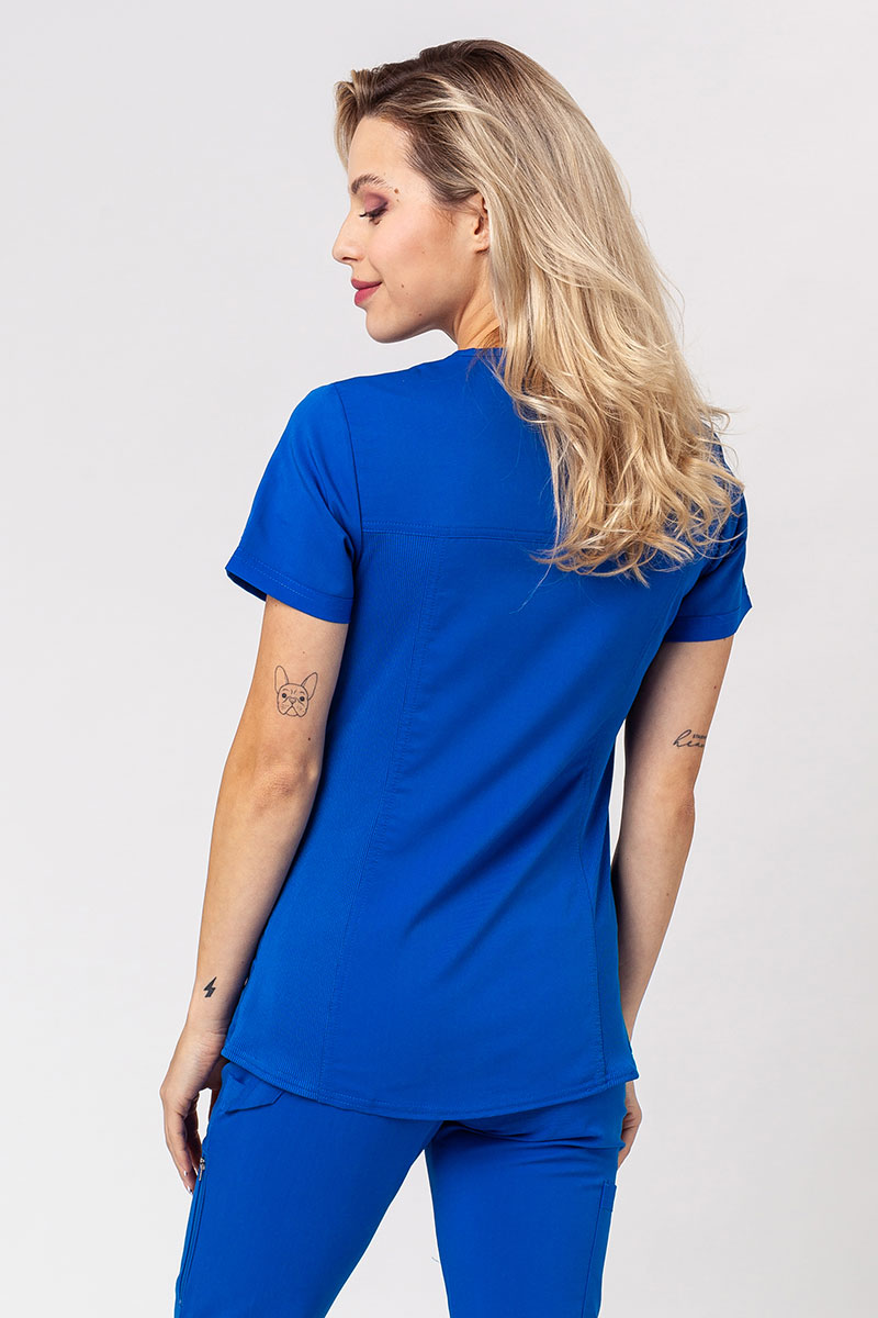 Lékařská dámská souprava Dickies Balance (bluza V-neck, spodnie Mid Rise) královksy modrá-3