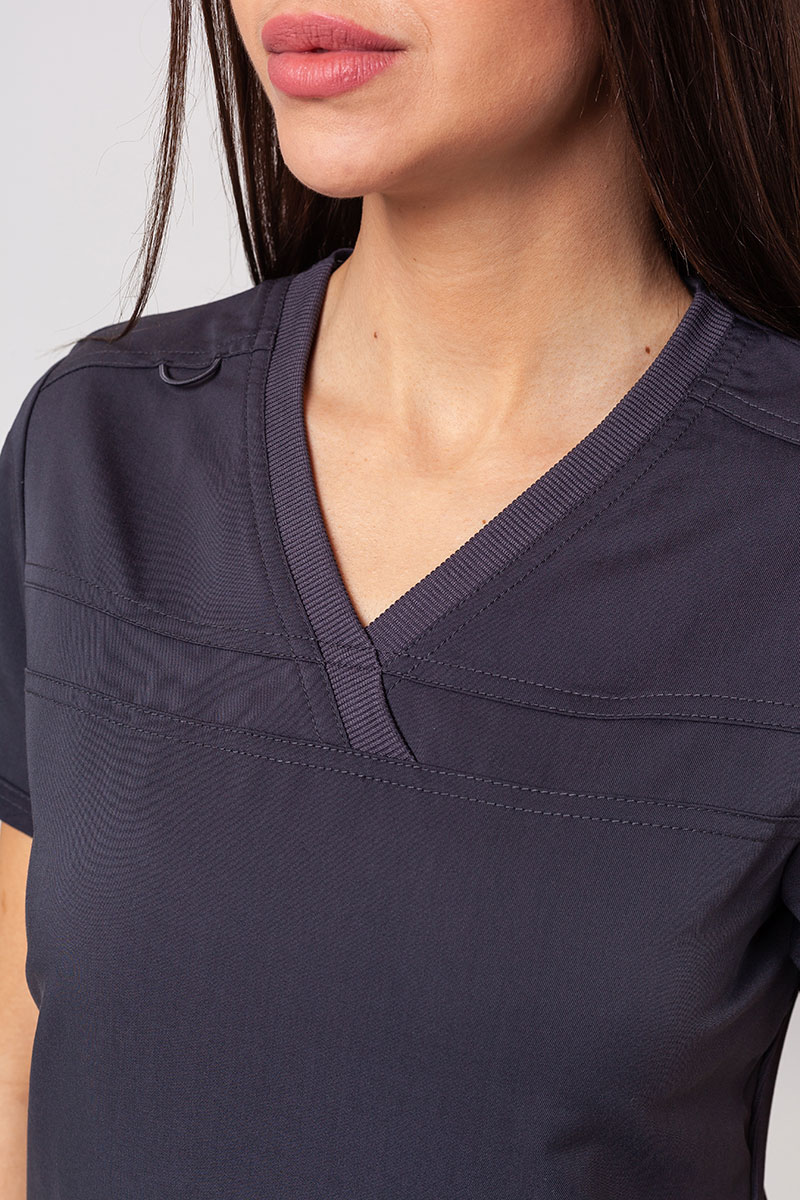 Lékařská dámská souprava Dickies Balance (bluza V-neck, spodnie Mid Rise) šedá-4