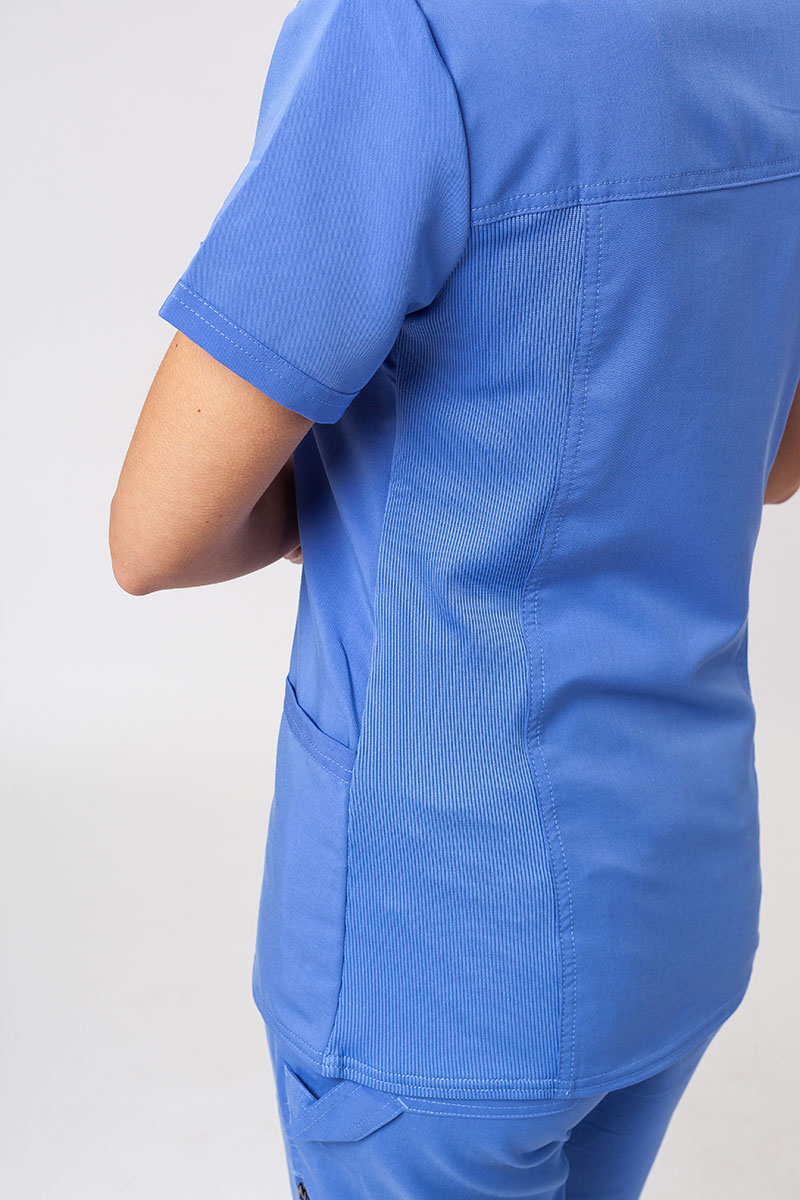 Lékařská dámská souprava Dickies Balance (bluza V-neck, spodnie Mid Rise) klasicky modrá-7