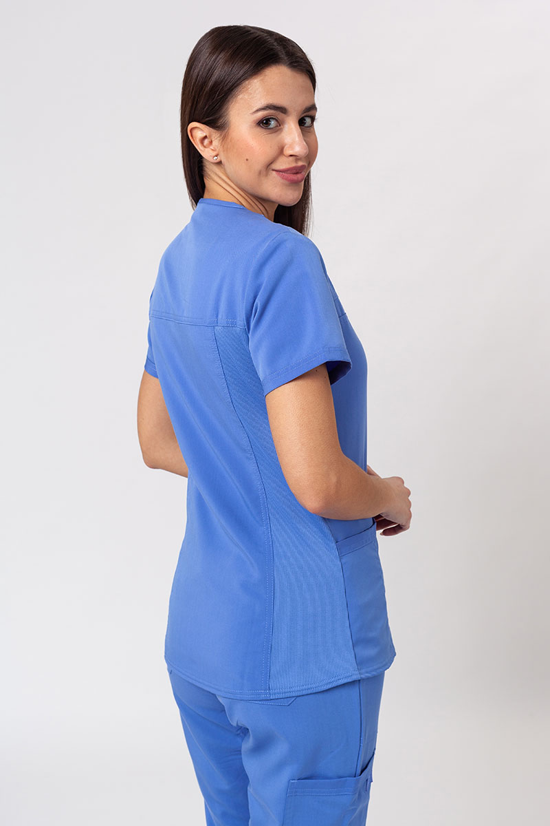 Lékařská dámská souprava Dickies Balance (bluza V-neck, spodnie Mid Rise) klasicky modrá-3