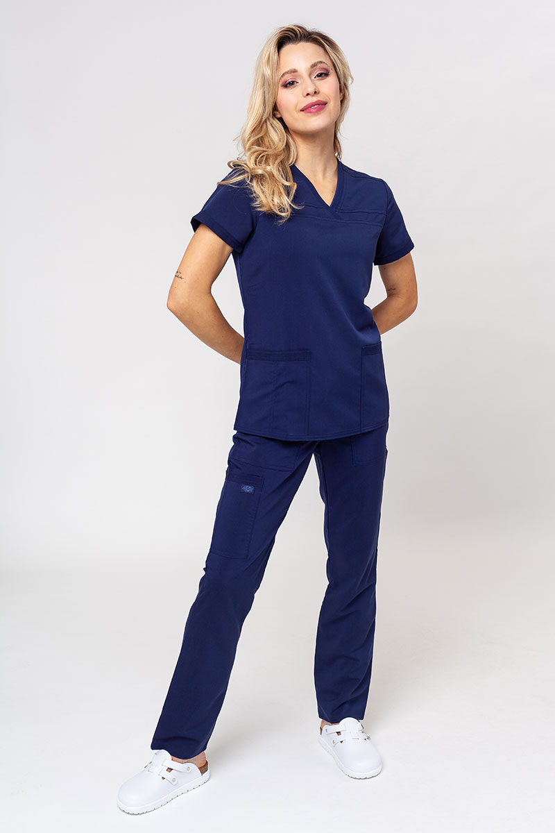 Lékařská dámská souprava Dickies Balance (bluza V-neck, spodnie Mid Rise) námořnická modř-2