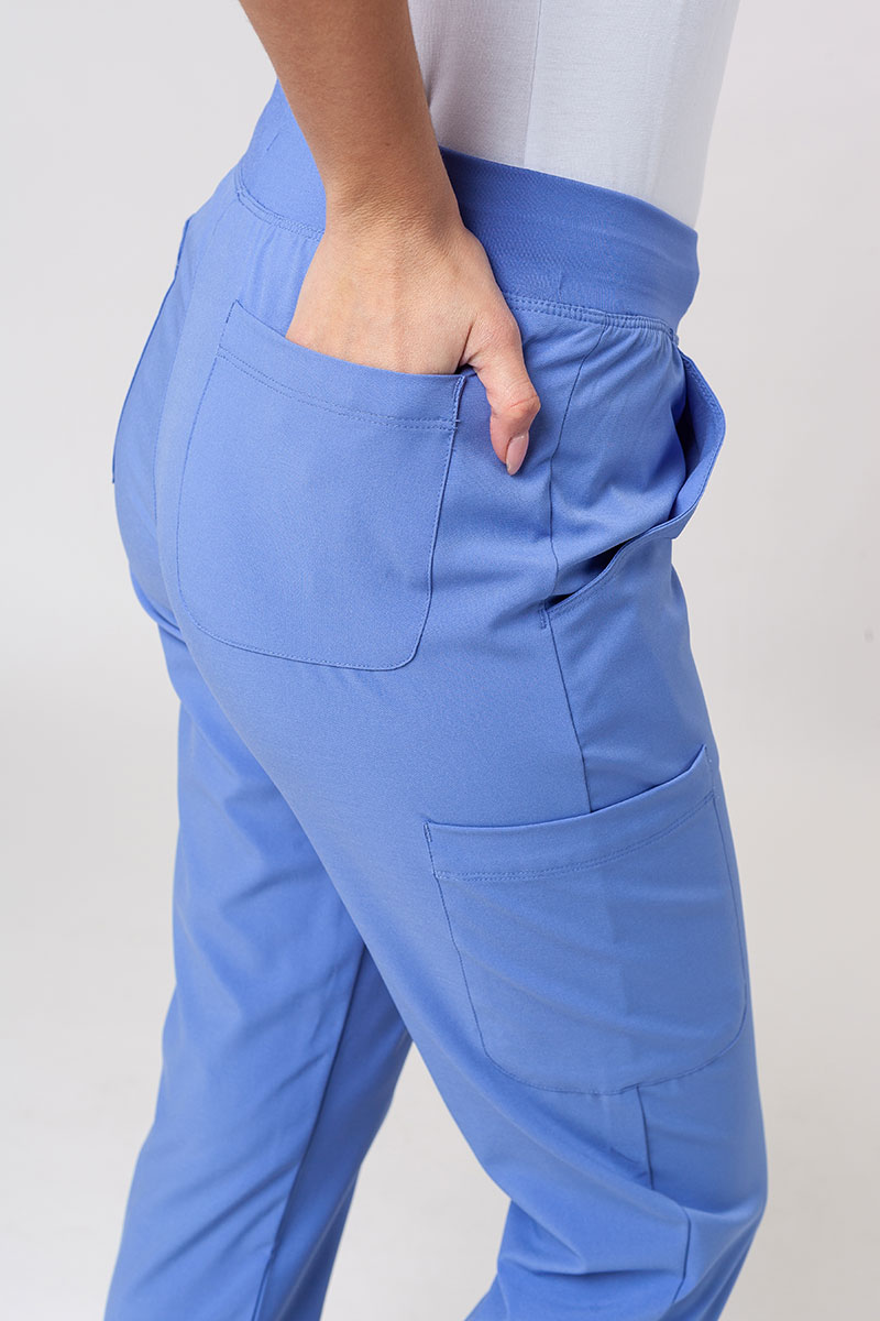 Lékařská dámská souprava Maevn Momentum (halena Asymetric, kalhoty jogger) klasicky modrá-10