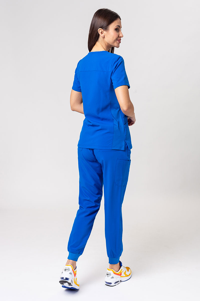Lékařská dámská souprava Maevn Momentum (halena Asymetric, kalhoty jogger) královsky modrá-1