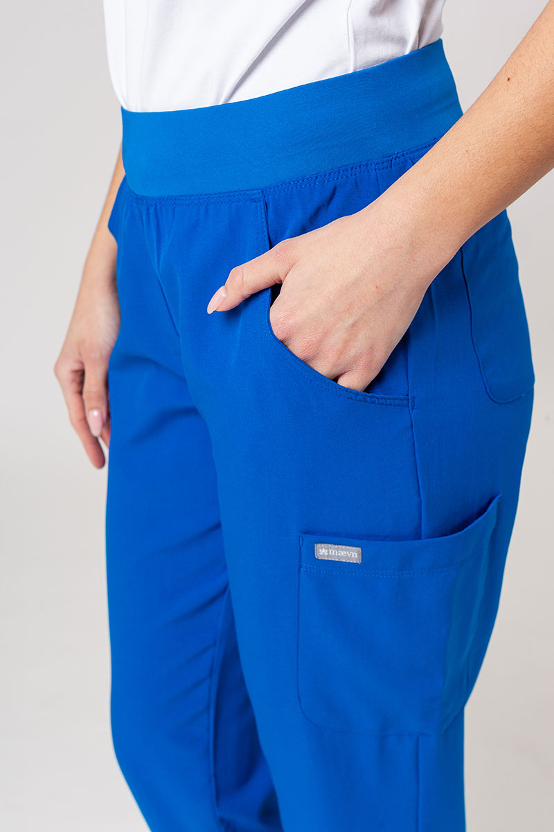 Lékařská dámská souprava Maevn Momentum (halena Asymetric, kalhoty jogger) královsky modrá-12