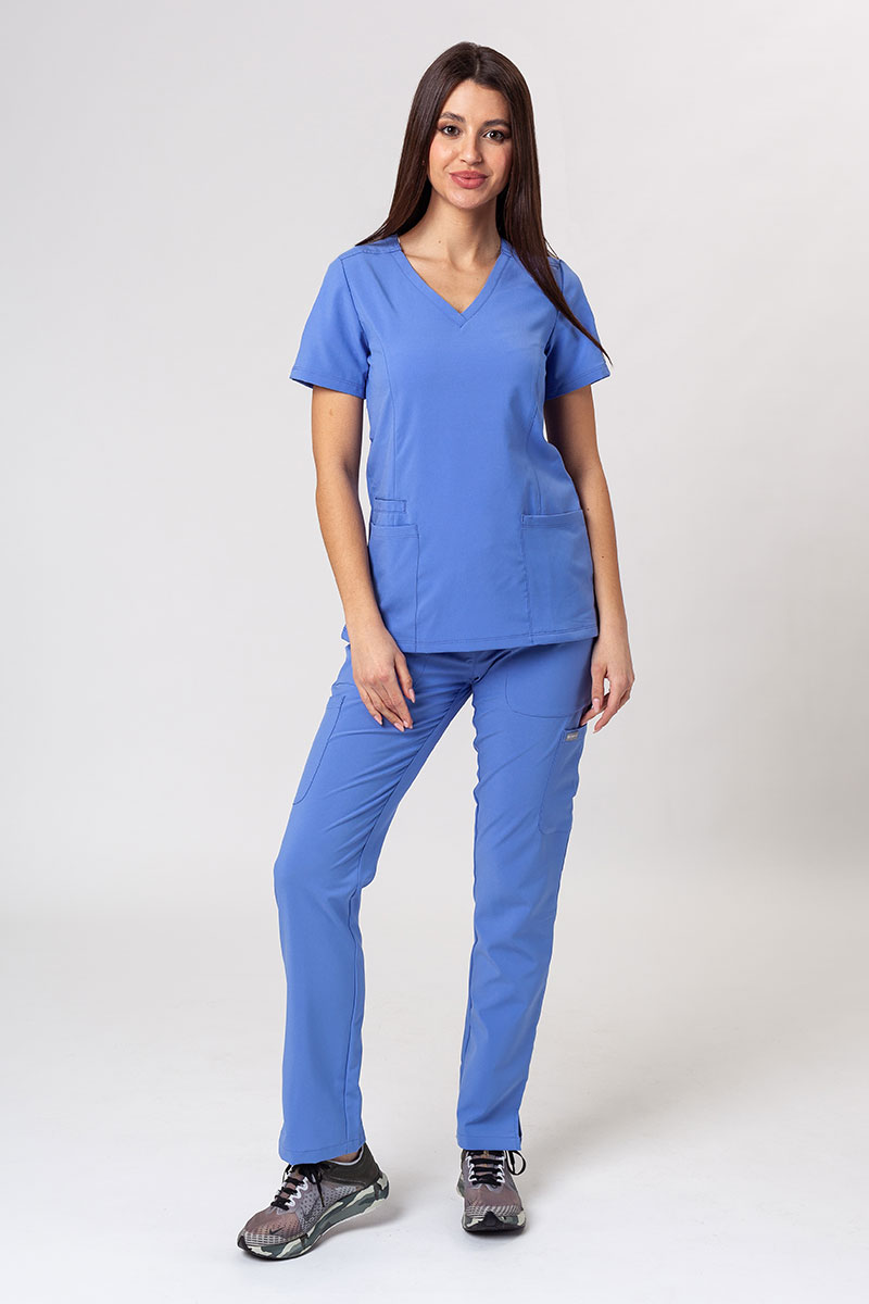 Lékařské dámské kalhoty Maevn Momentum 6-pocket klasicky modré-5