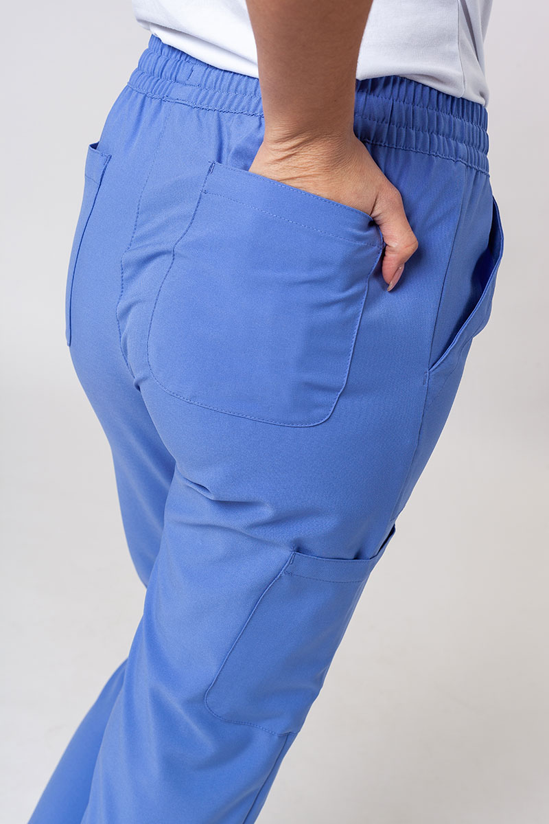 Lékařská dámská souprava Maevn Momentum (halena Double V–neck, kalhoty 6-pocket) klasicky modrá-12