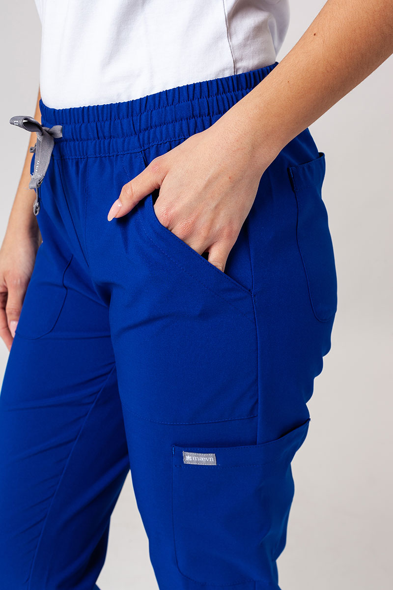 Lékařská dámská souprava Maevn Momentum (halena Double V–neck, kalhoty 6-pocket) tmavě modrá-11