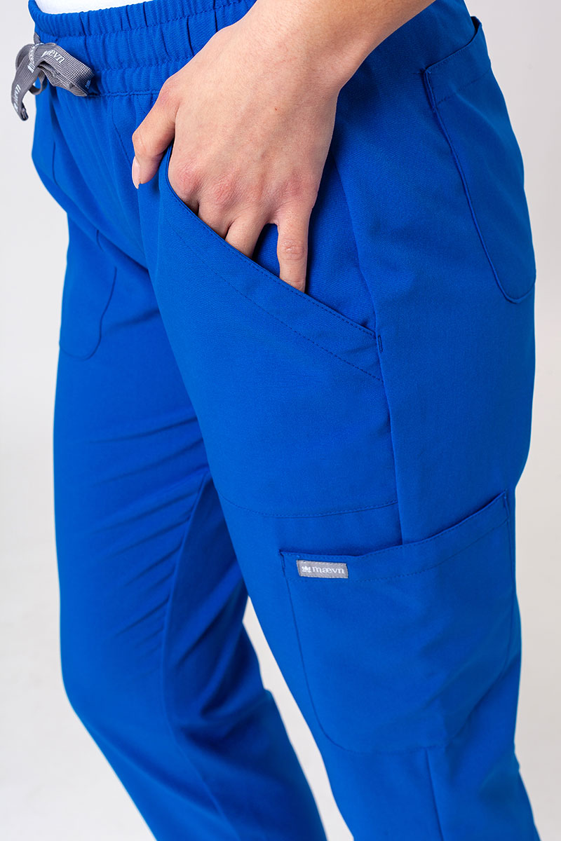 Lékařské dámské kalhoty Maevn Momentum 6-pocket královsky modré-3