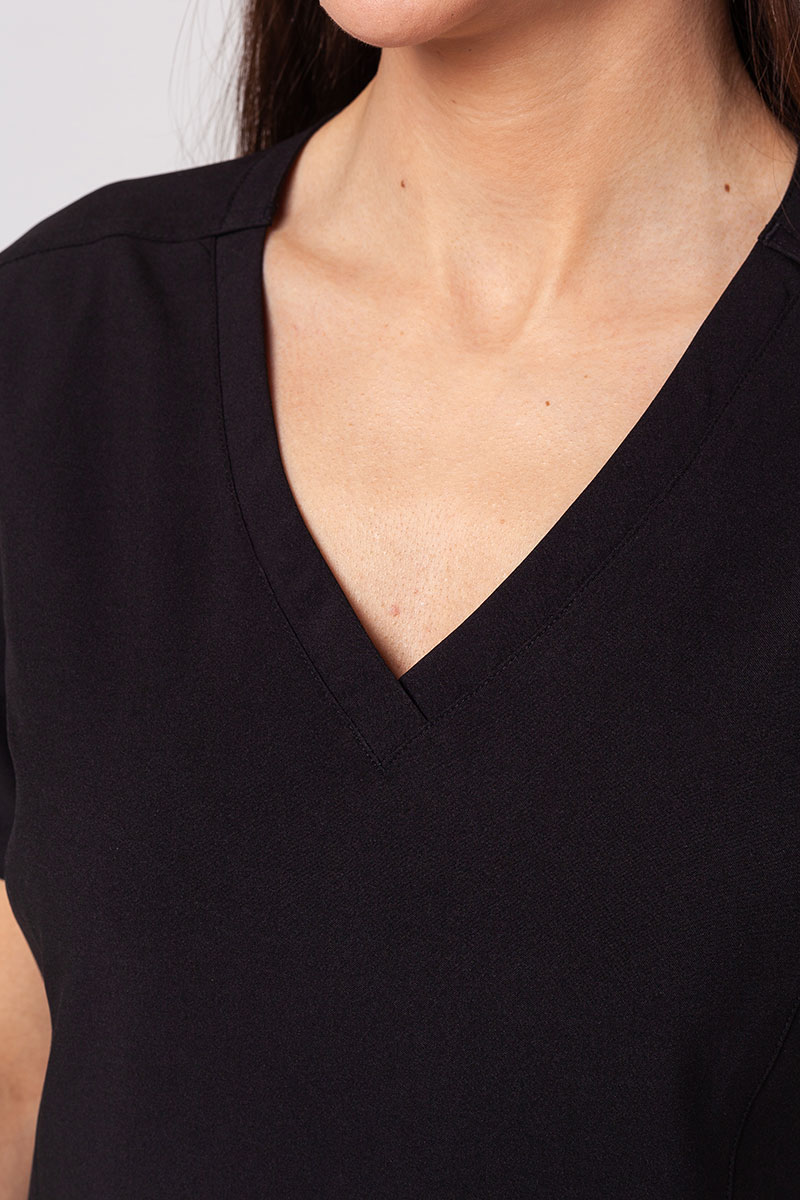Lékařská dámská souprava Maevn Momentum (halena Double V–neck, kalhoty 6-pocket) černá-10