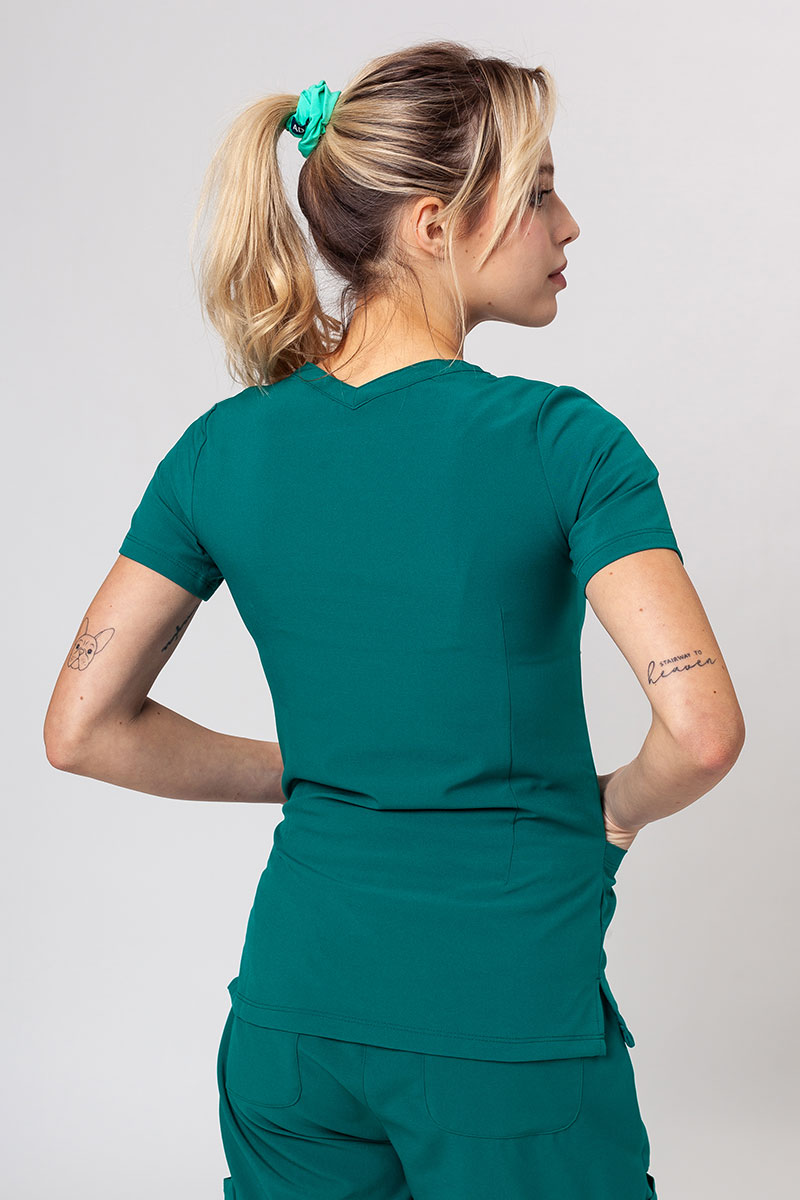 Lékařská dámská souprava Maevn Momentum (halena Double V–neck, kalhoty 6-pocket) zelená-3
