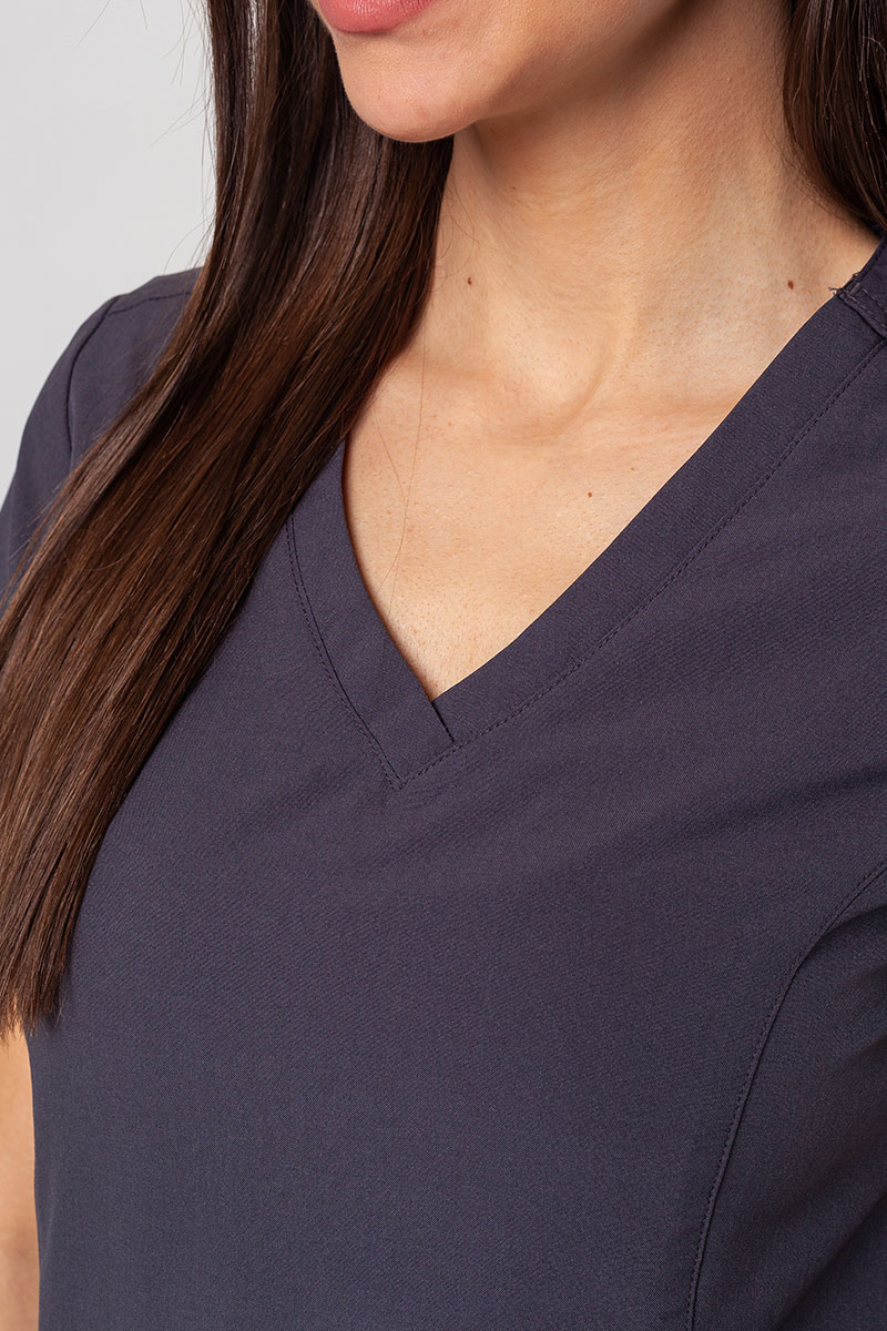 Lékařská dámská souprava Maevn Momentum (halena Double V–neck, kalhoty 6-pocket) šedá-4