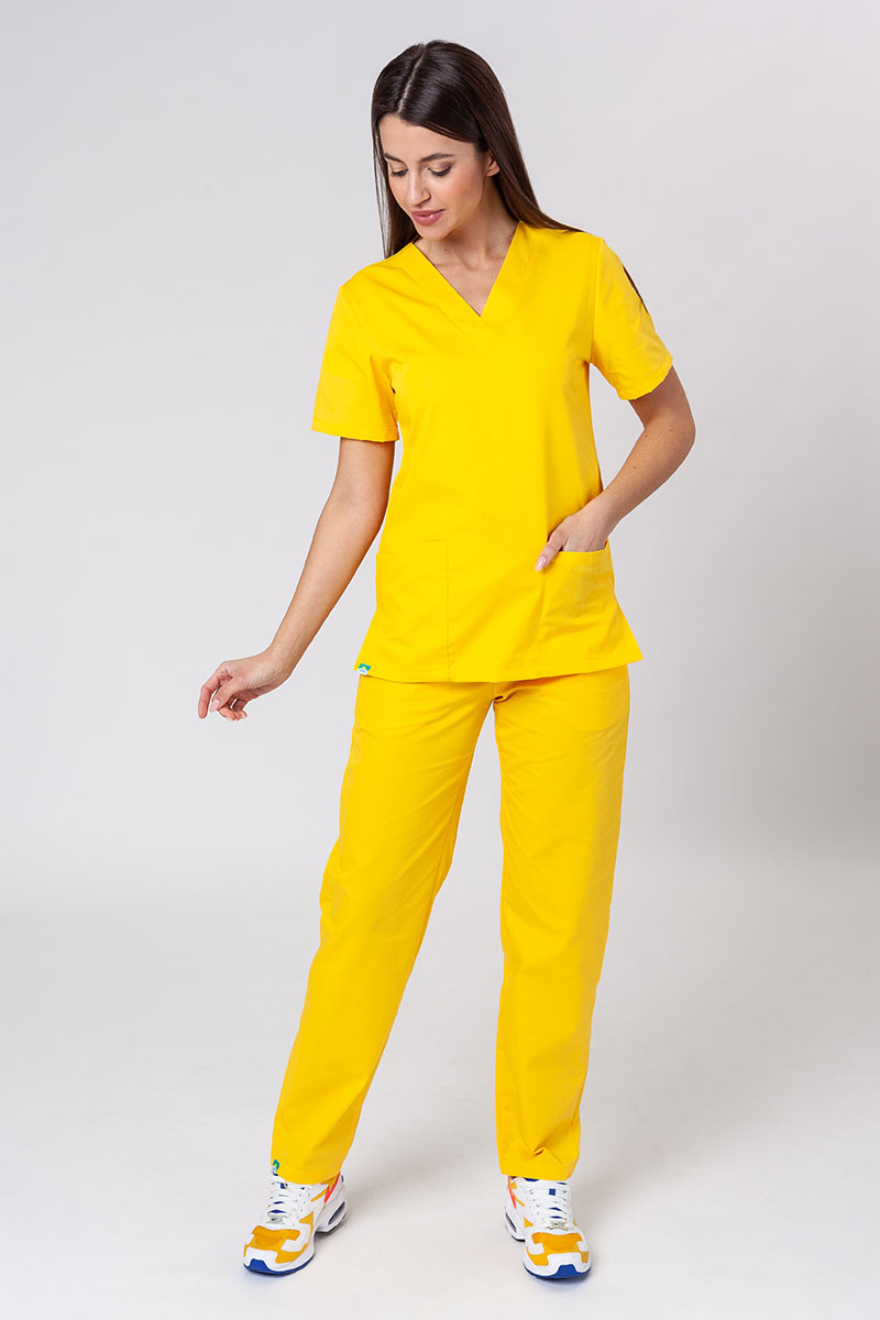 Univerzální lékařské kalhoty Sunrise Uniforms žluté-4