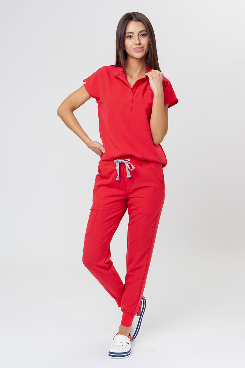 Dámské lékařské kalhoty Uniforms World 518GTK™ Avant Phillip červené-8