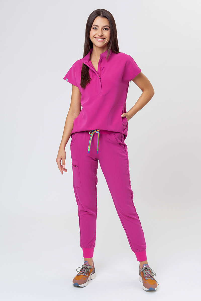 Dámské lékařské kalhoty Uniforms World 518GTK™ Avant Phillip On-Shift malinové-7