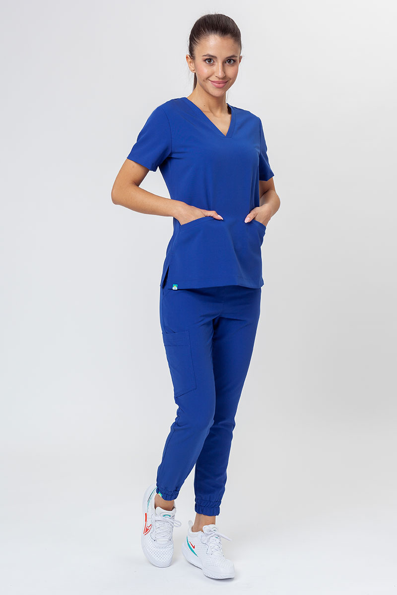 Lékařské kalhoty Sunrise Uniforms Premium Chill jogger tmavě modré-6