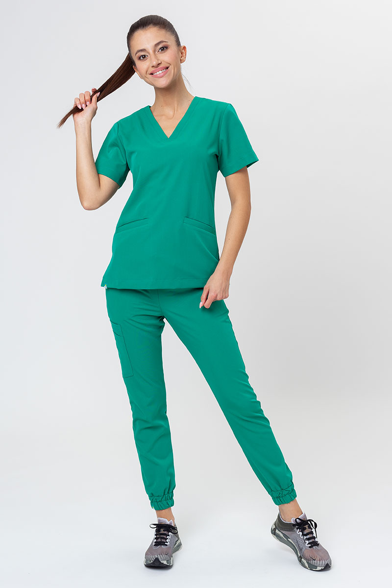 Lékařské kalhoty Sunrise Uniforms Premium Chill jogger zelené-7