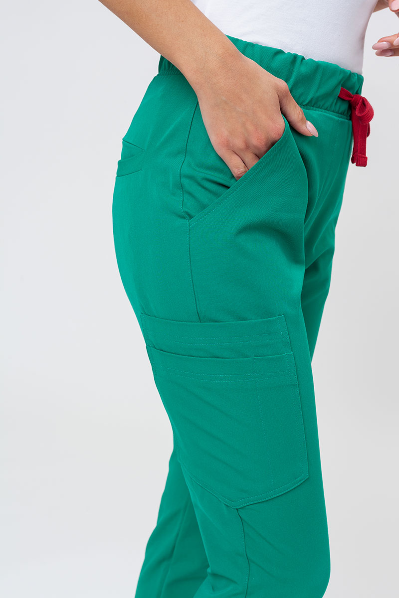 Lékařské kalhoty Sunrise Uniforms Premium Chill jogger zelené-4