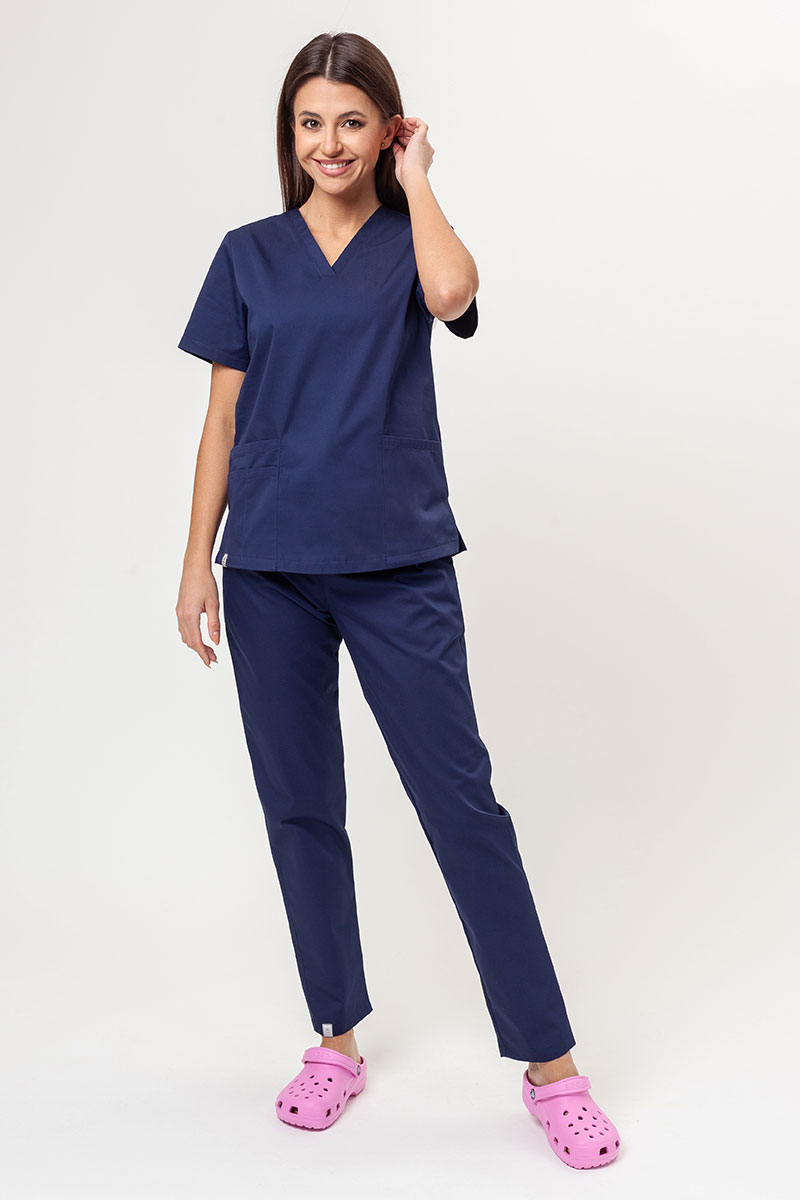 Lékařské kalhoty Sunrise Basic Regular FRESH námořnická modř-5
