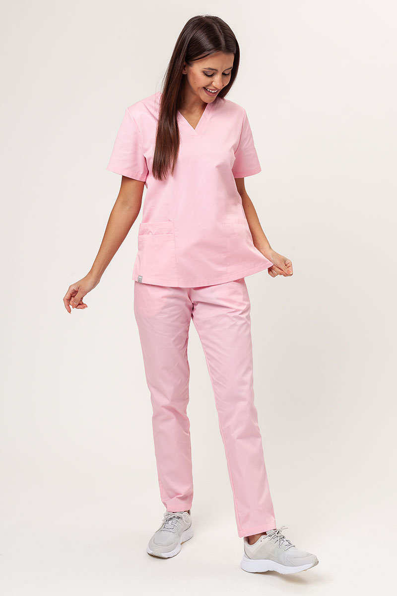 Lékařské kalhoty Sunrise Basic Regular FRESH světle růžové-5