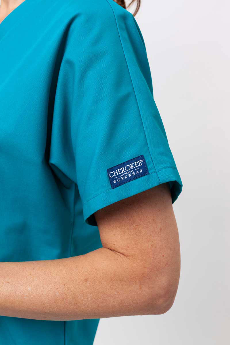 Lékařská dámská halena Cherokee Originals V-neck Top mořsky modrá-5