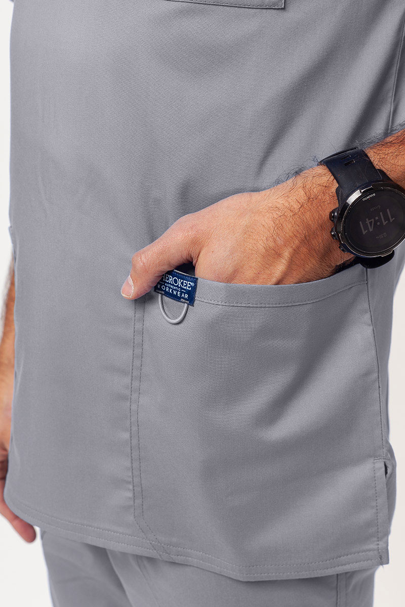 Pánská lékařská souprava Cherokee Revolution (halena V-neck, kalhoty Fly Cargo) světle šedá-5