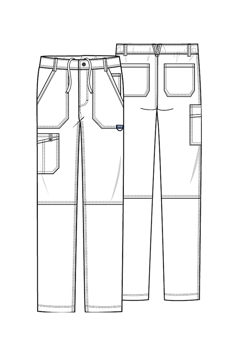 Pánská lékařská souprava Cherokee Revolution (halena V-neck, kalhoty Fly Cargo) světle šedá-13