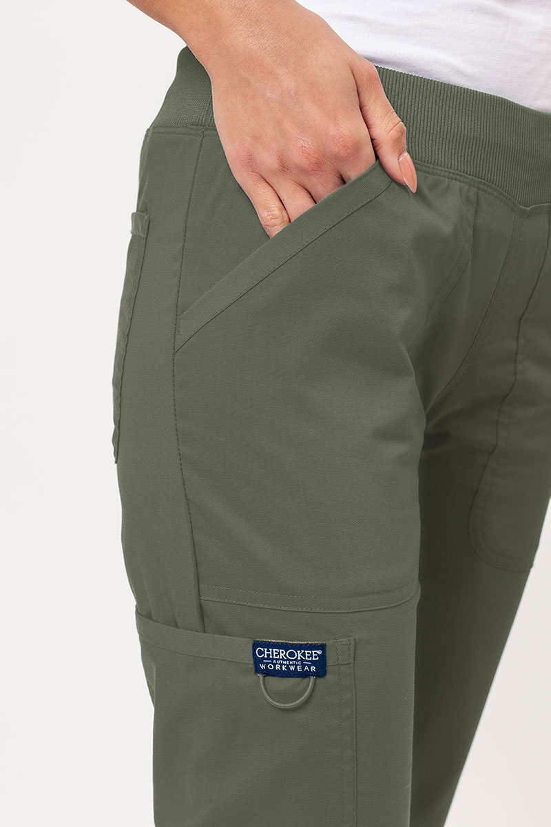 Dámská lékařská souprava Cherokee Revolution (halena Mock, kalhoty Straight) olivková-10