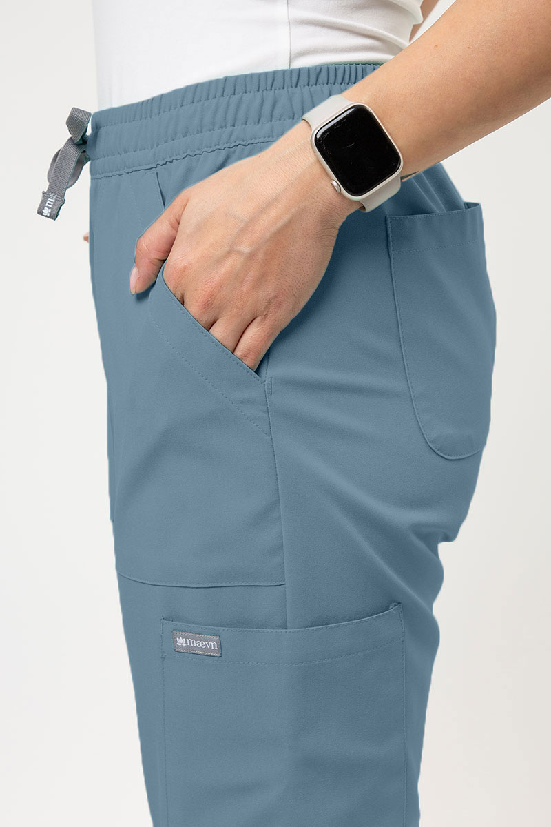 Lékařská dámská souprava Maevn Momentum Double pastelově modrá-9