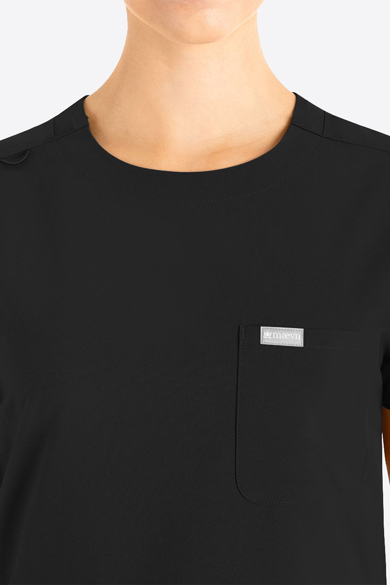 Dámská lékařská souprava Maevn Momentum Round černá-2