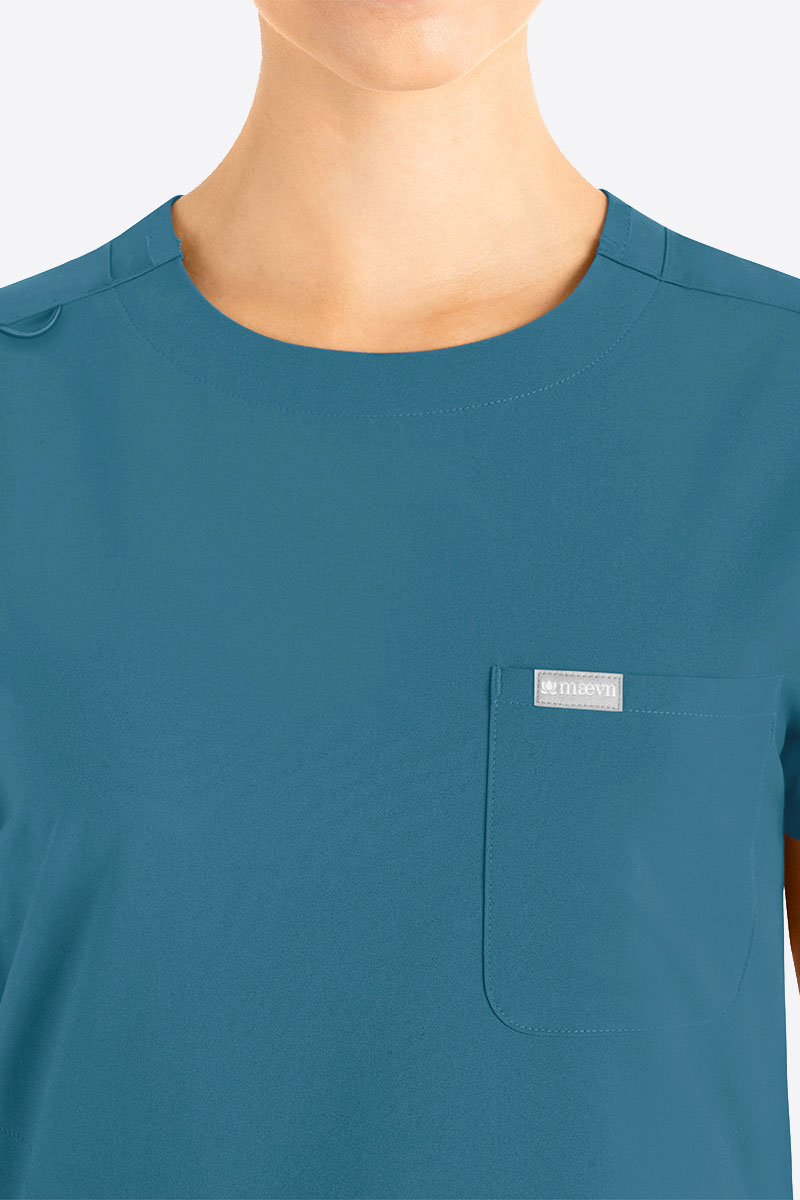 Dámská lékařská souprava Maevn Momentum Round karaibsky modrá-2