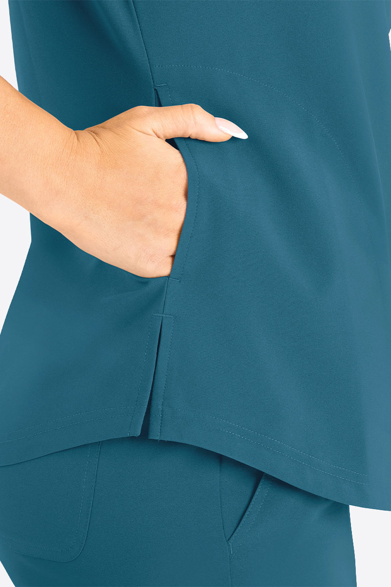 Dámská lékařská souprava Maevn Momentum Round karaibsky modrá-5