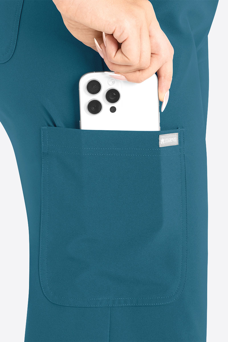 Dámská lékařská souprava Maevn Momentum Round karaibsky modrá-9