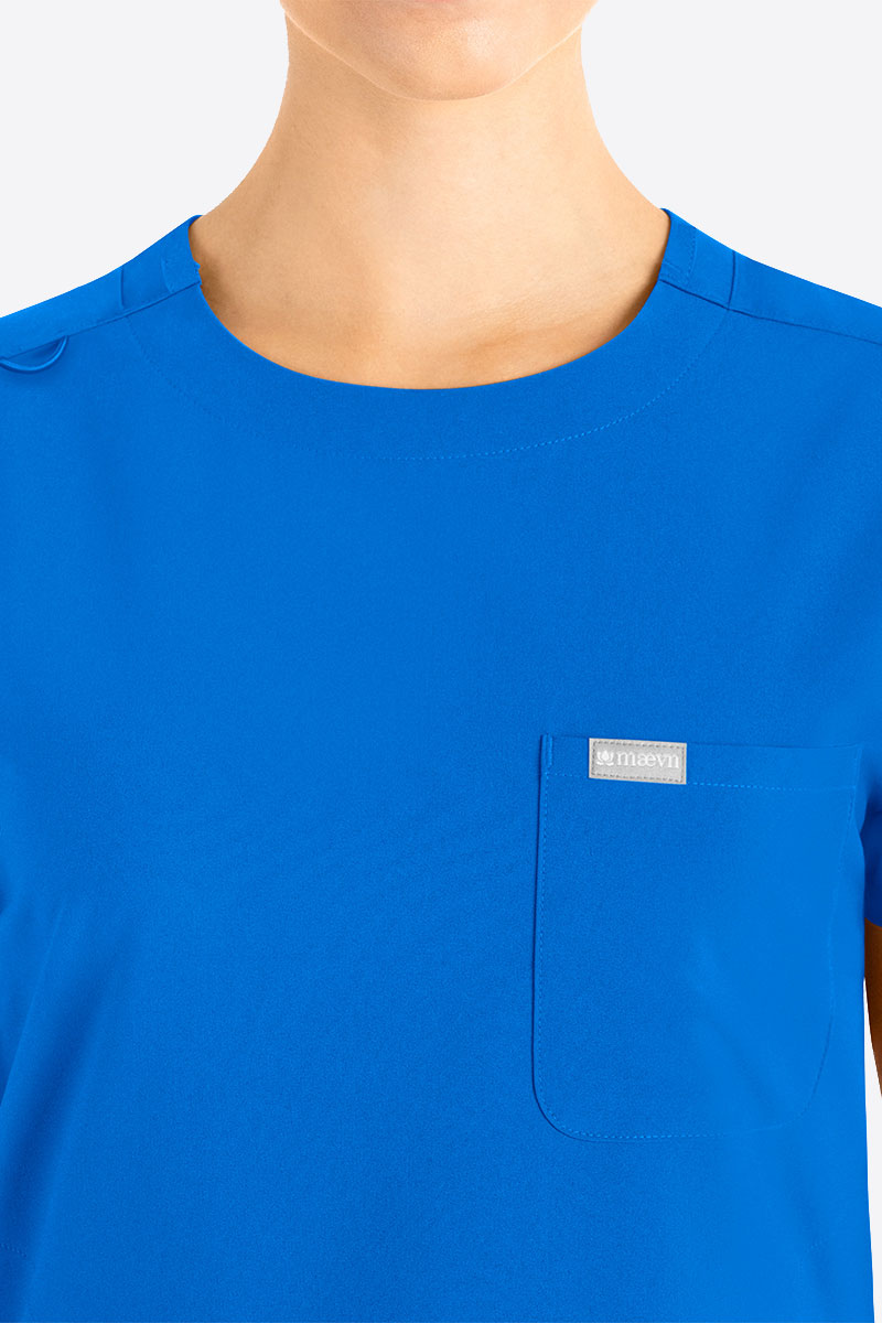 Dámská lékařská souprava Maevn Momentum Round královsky modrá-2