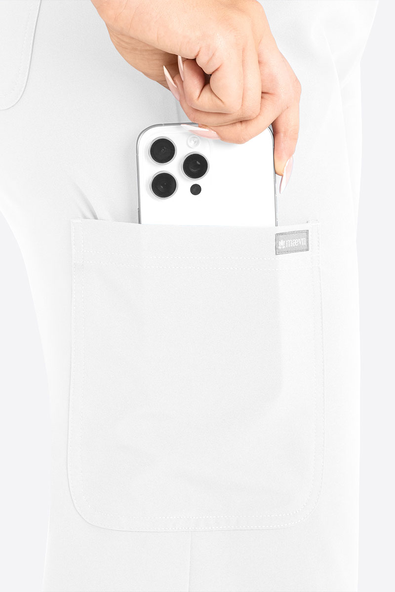 Dámská lékařská souprava Maevn Momentum Round bílá-9