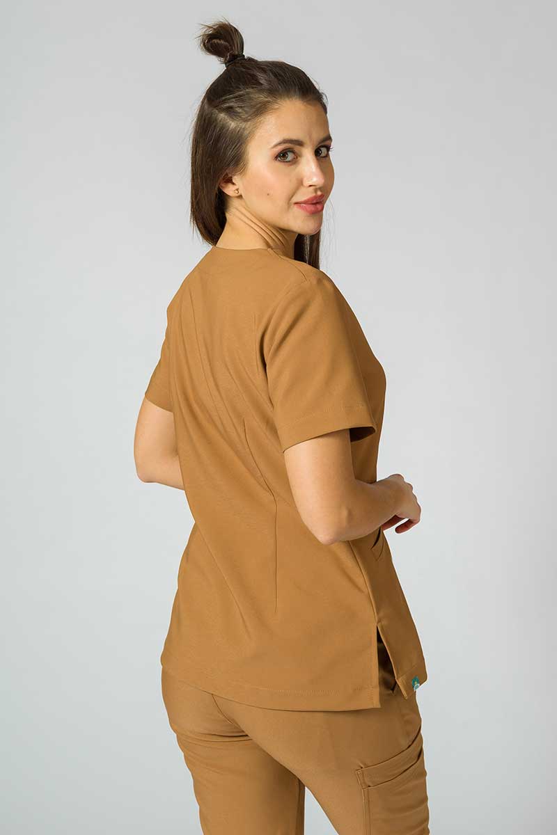 Lékařská halena Sunrise Uniforms Premium Joy hnědá-1