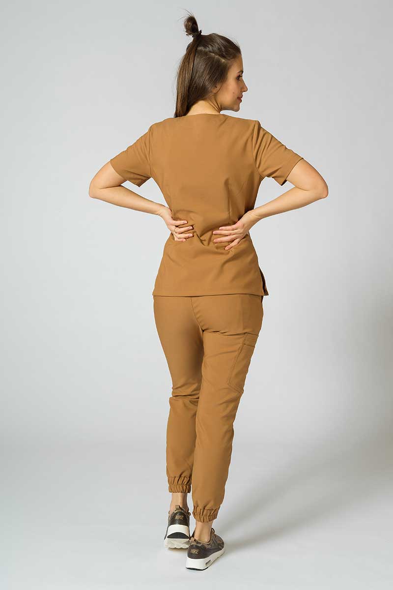 Lékařská halena Sunrise Uniforms Premium Joy hnědá-6