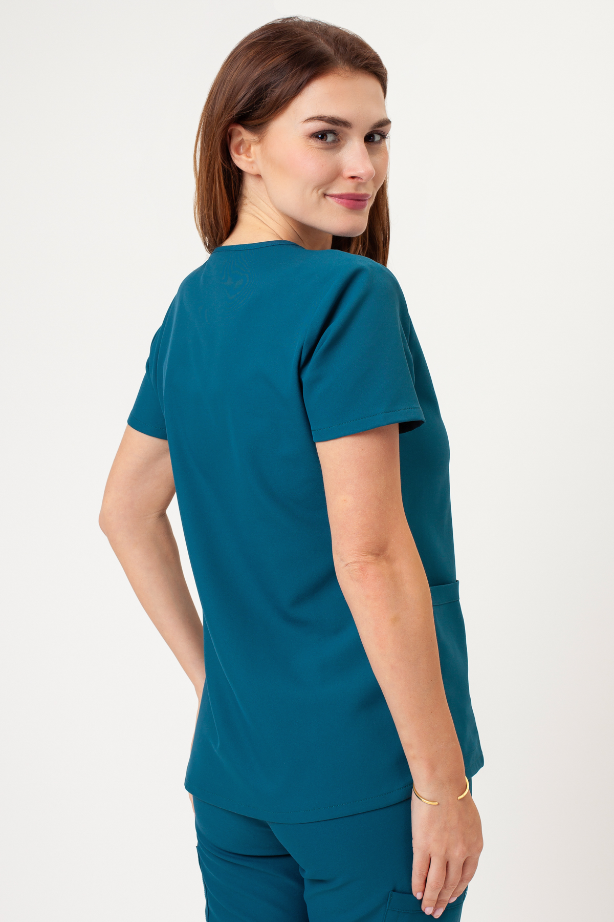 Dámská lékařská souprava Cherokee Ultra V-neck karaibsky modrá-4