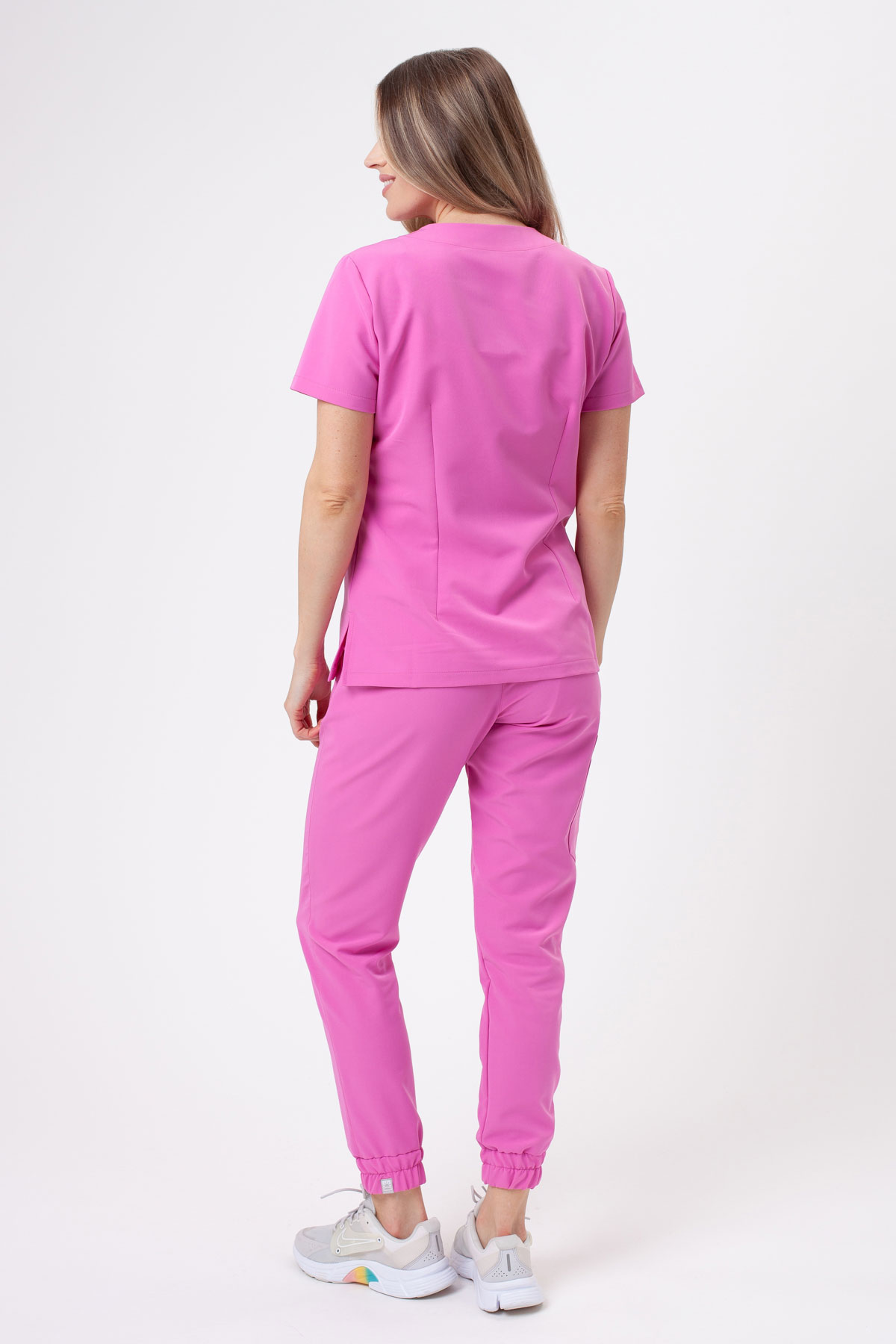 Dámské lékařské kalhoty Sunrise Uniforms Premium Vibe jogger růžové-7