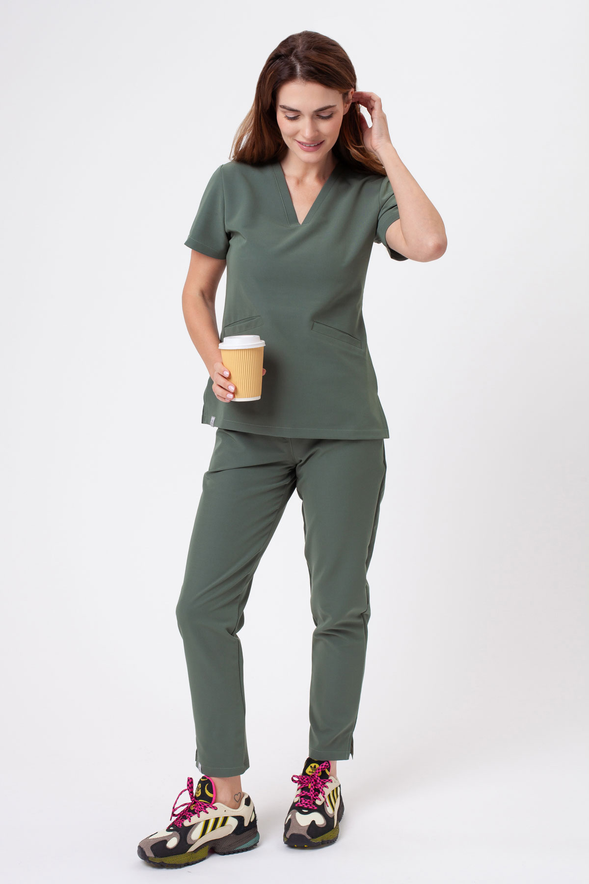 Lékařská souprava Sunrise Uniforms Premium Pride sage green-1