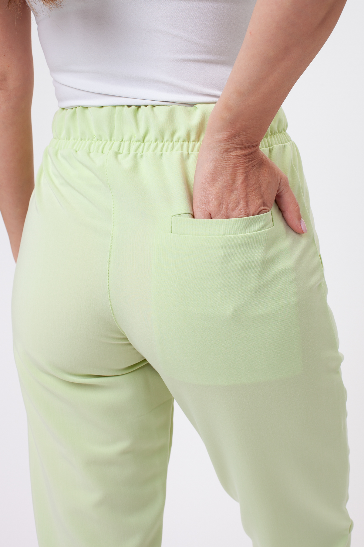 Dámské lékařské kalhoty Sunrise Uniforms Premium Pride matcha-4