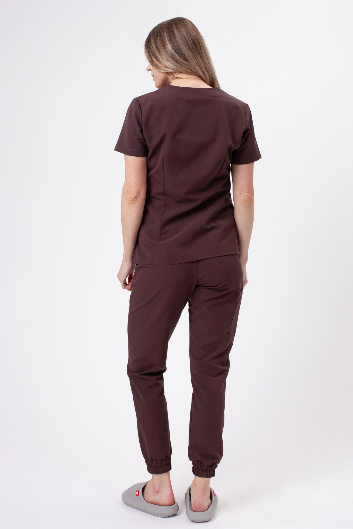Dámské lékařské kalhoty Sunrise Uniforms Premium Vibe jogger choco-1