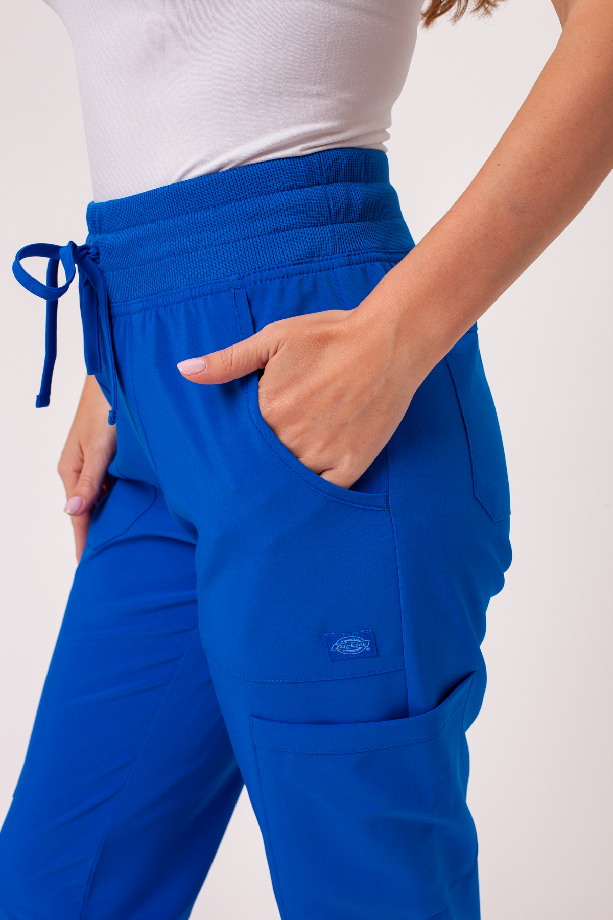 Dámské lékařské kalhoty Dickies EDS Essentials Mid Rise Jogger královsky modré-3
