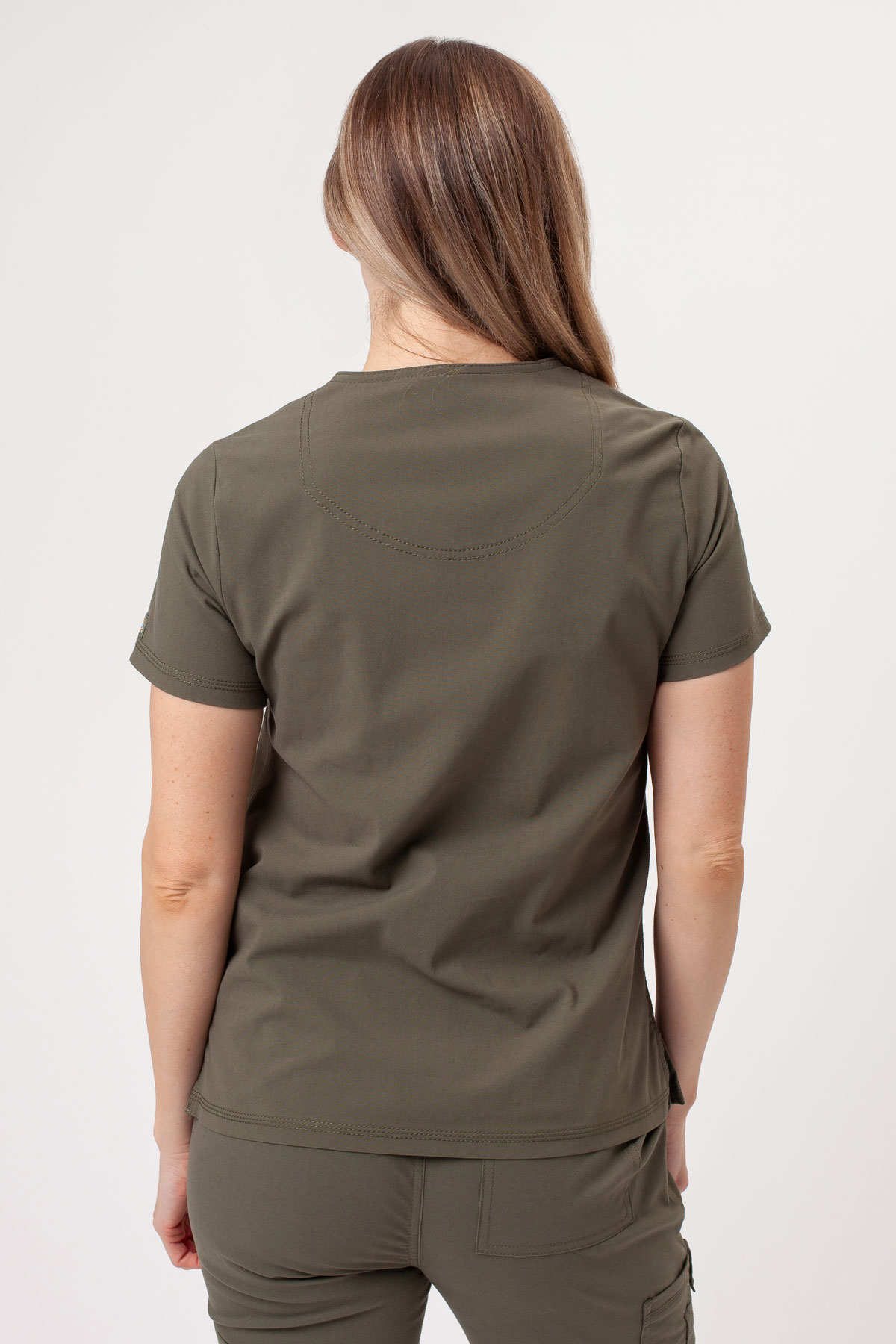 Dámská lékařská halena Dickies Forge V-neck olivková-2