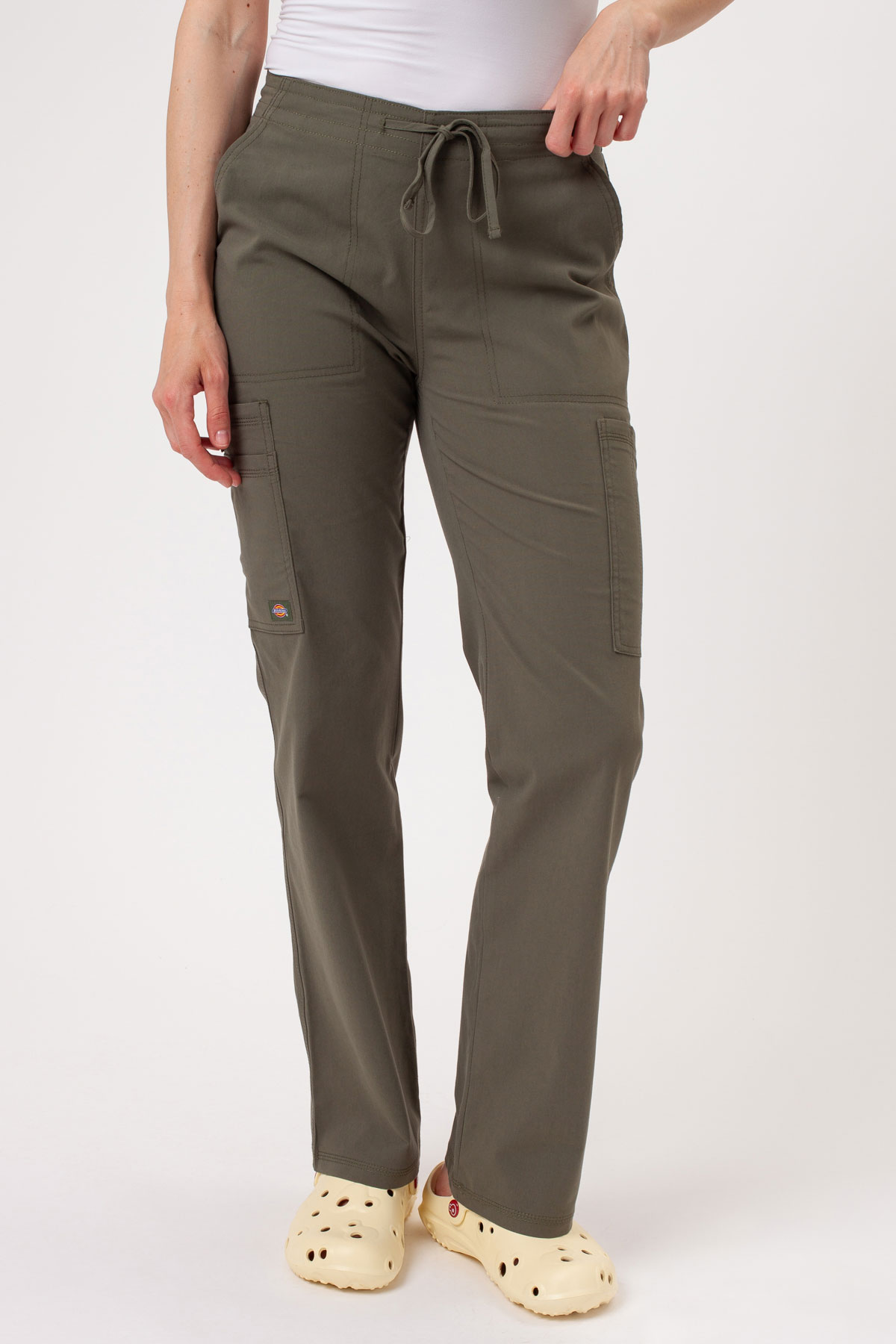 Dámská lékařská souprava Dickies Forge V-neck olivková-9
