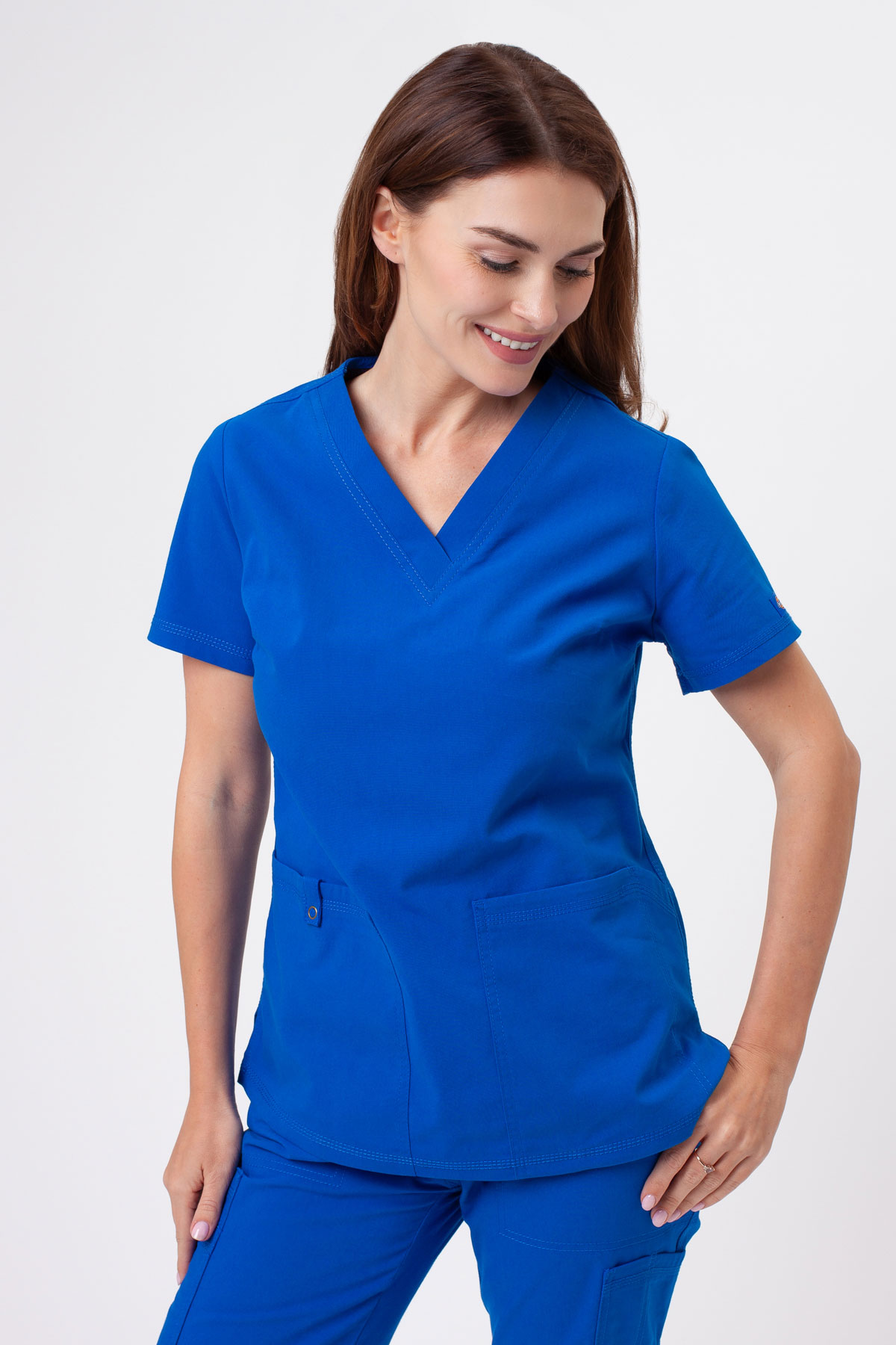 Dámská lékařská souprava Dickies Forge V-neck královsky modrá-3