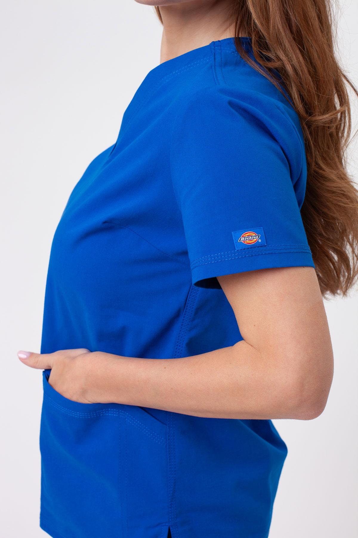 Dámská lékařská souprava Dickies Forge V-neck královsky modrá-7