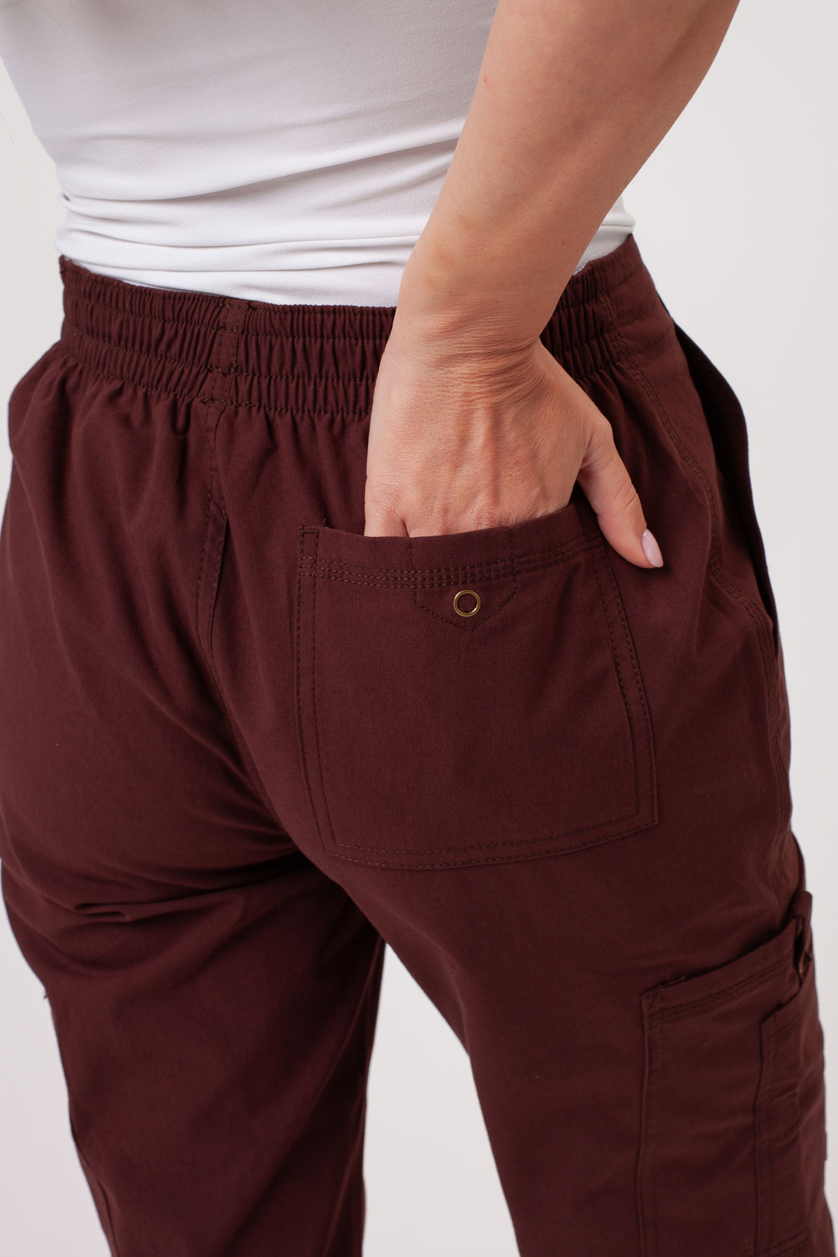 Dámské lékařské kalhoty Dickies Forge Straight Leg hnědé-4