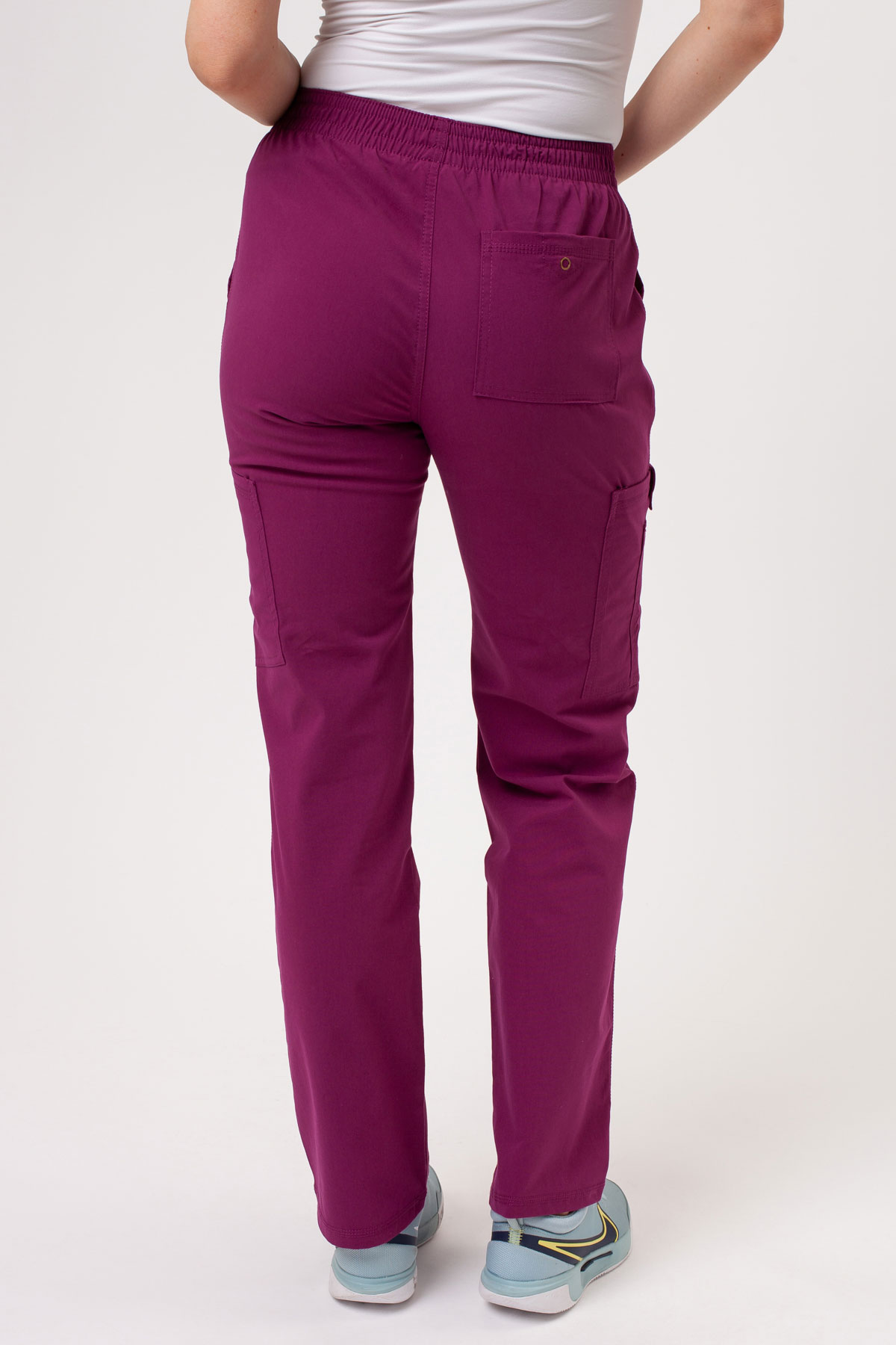 Dámské lékařské kalhoty Dickies Forge Straight Leg třešňové-2