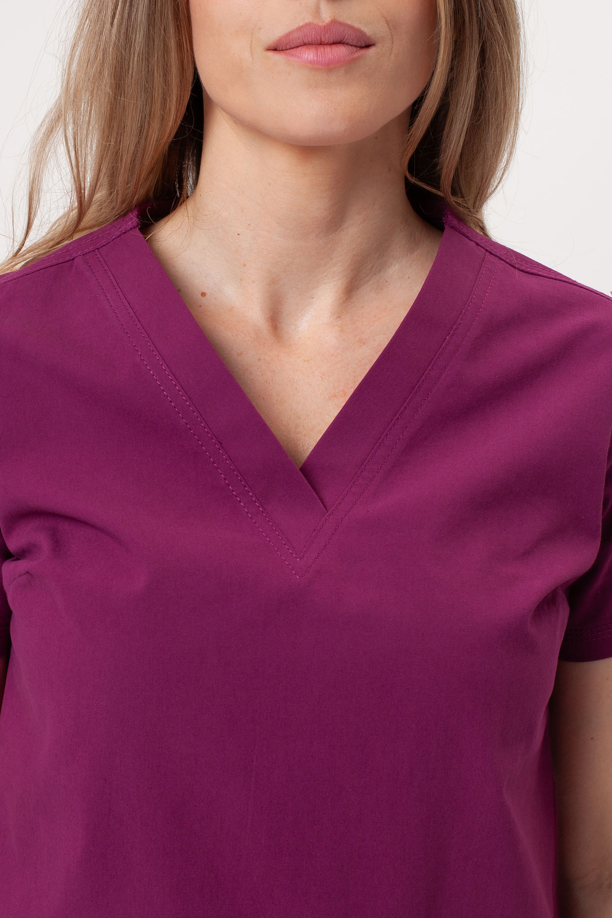 Dámská lékařská souprava Dickies Forge V-neck třešňová-6