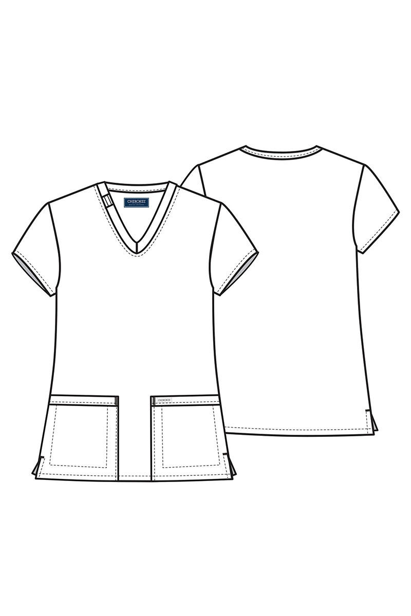 Dámská lékařská halena Cherokee Ultra V-neck Top olivková-5